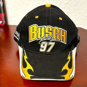 VINTAGE Kurt Busch Sharpie 2004 NASCAR Nextel Cup Champion Hat by Team Caliber!